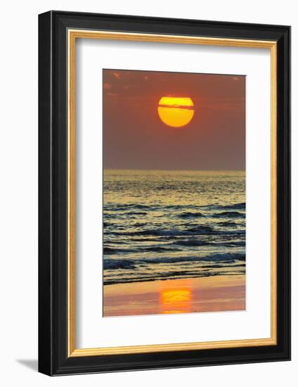 The Sun Setting Off Playa Guiones Surf Beach-Rob Francis-Framed Photographic Print