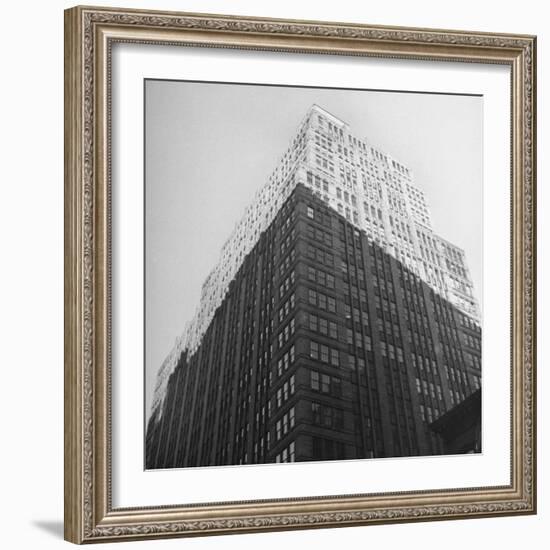 The Sun Shining on the Top Half Od the Building-Ralph Morse-Framed Photographic Print