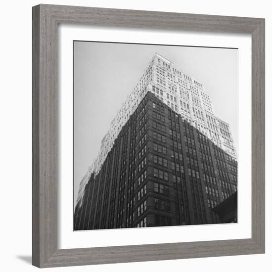 The Sun Shining on the Top Half Od the Building-Ralph Morse-Framed Photographic Print