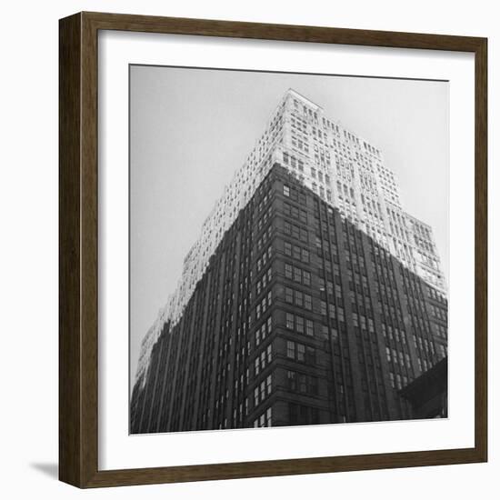 The Sun Shining on the Top Half Od the Building-Ralph Morse-Framed Photographic Print