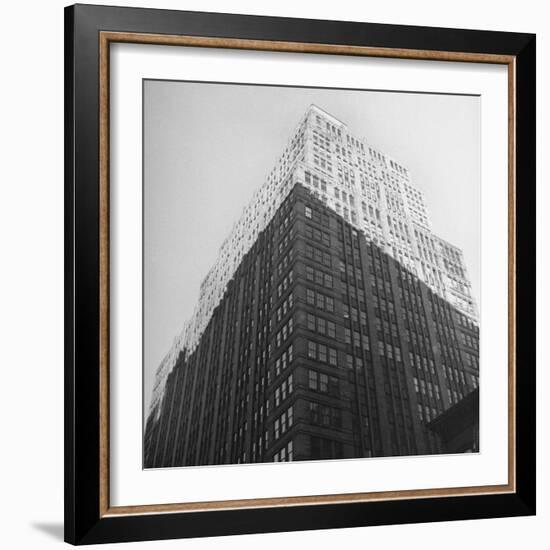 The Sun Shining on the Top Half Od the Building-Ralph Morse-Framed Photographic Print