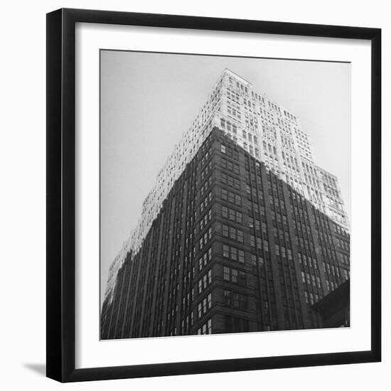 The Sun Shining on the Top Half Od the Building-Ralph Morse-Framed Photographic Print