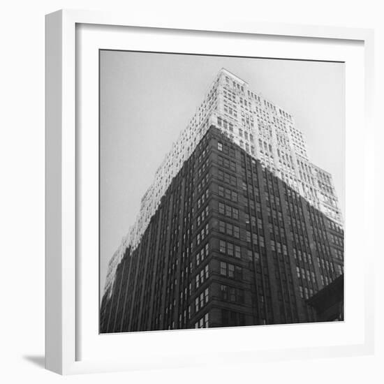 The Sun Shining on the Top Half Od the Building-Ralph Morse-Framed Photographic Print