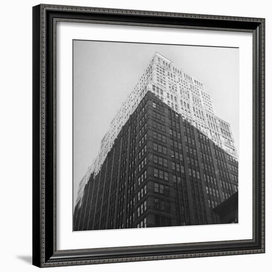 The Sun Shining on the Top Half Od the Building-Ralph Morse-Framed Photographic Print