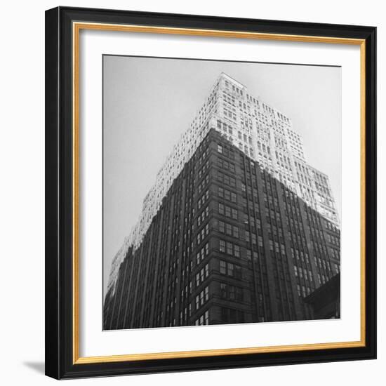 The Sun Shining on the Top Half Od the Building-Ralph Morse-Framed Photographic Print