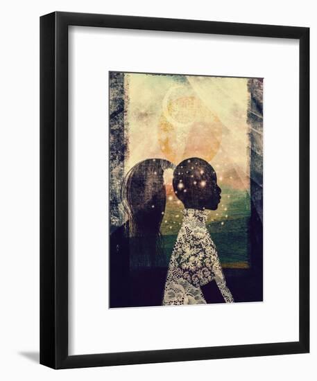 The Sun, Stars and Moon-Erin K. Robinson-Framed Premium Giclee Print