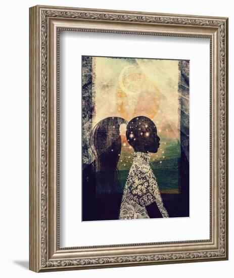 The Sun, Stars and Moon-Erin K. Robinson-Framed Premium Giclee Print