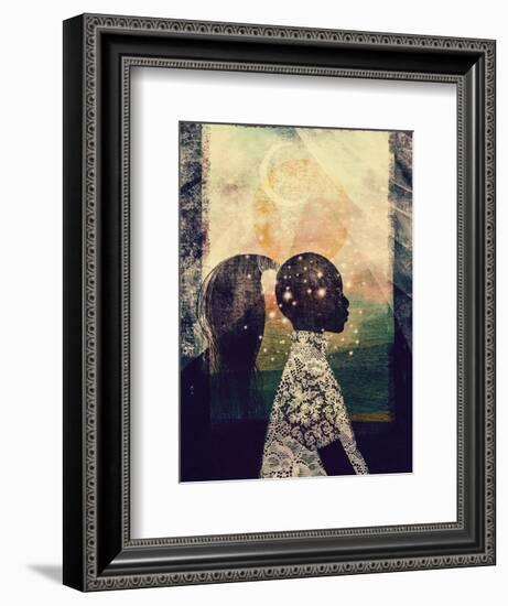 The Sun, Stars and Moon-Erin K. Robinson-Framed Premium Giclee Print