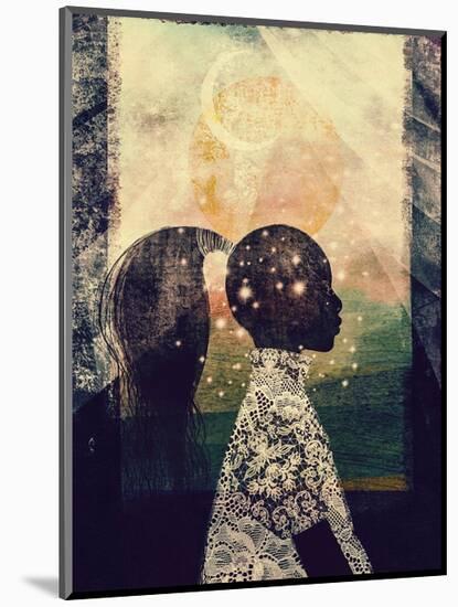 The Sun, Stars and Moon-Erin K. Robinson-Mounted Art Print