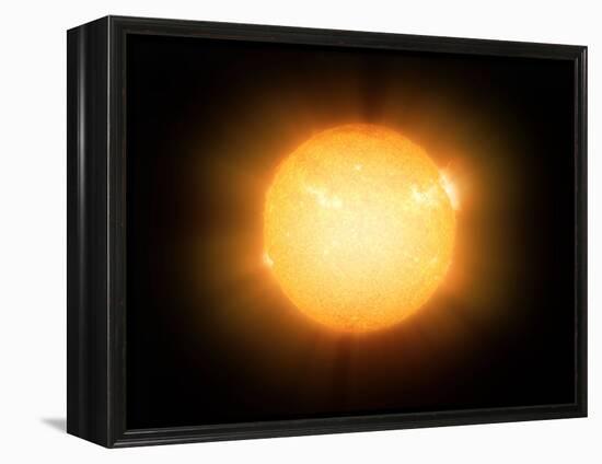 The Sun, X-ray Image-Detlev Van Ravenswaay-Framed Premier Image Canvas