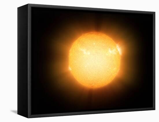 The Sun, X-ray Image-Detlev Van Ravenswaay-Framed Premier Image Canvas