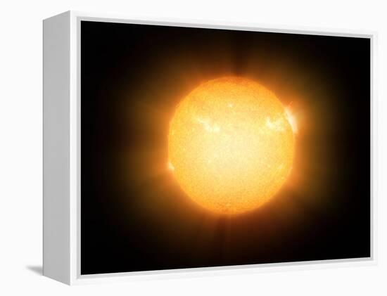 The Sun, X-ray Image-Detlev Van Ravenswaay-Framed Premier Image Canvas