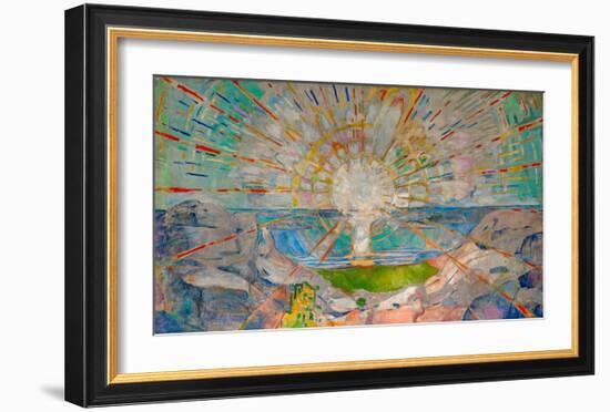 The Sun-Edvard Munch-Framed Giclee Print