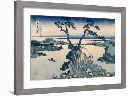 The Suna Lake (Colour Woodblock Print)-Katsushika Hokusai-Framed Giclee Print