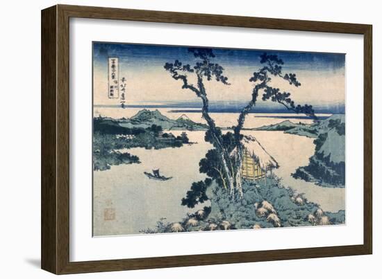 The Suna Lake (Colour Woodblock Print)-Katsushika Hokusai-Framed Giclee Print