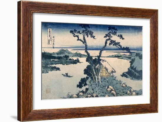 The Suna Lake (Colour Woodblock Print)-Katsushika Hokusai-Framed Giclee Print