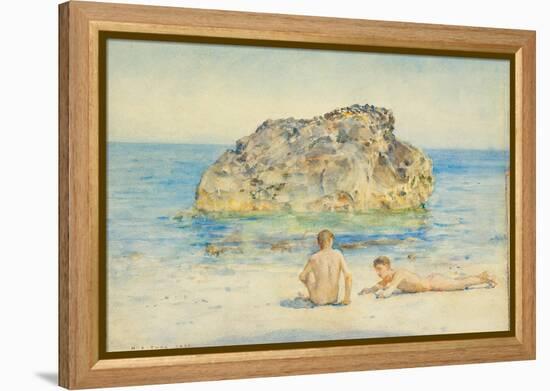 The Sunbathers, 1921-Henry Scott Tuke-Framed Premier Image Canvas