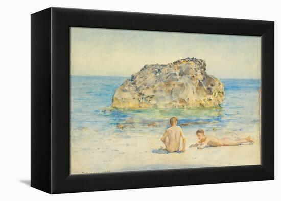 The Sunbathers, 1921-Henry Scott Tuke-Framed Premier Image Canvas