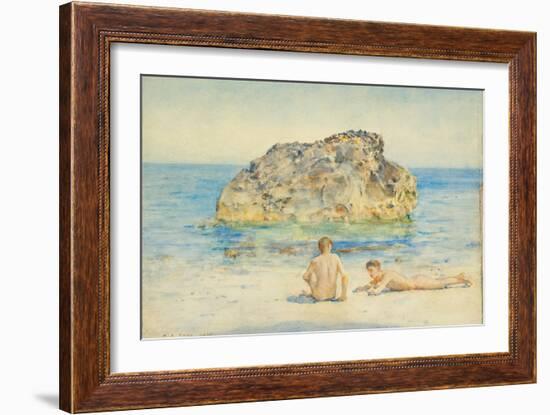 The Sunbathers, 1921-Henry Scott Tuke-Framed Giclee Print