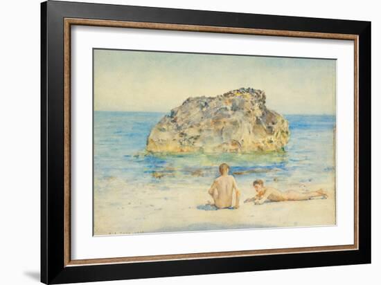 The Sunbathers, 1921-Henry Scott Tuke-Framed Giclee Print