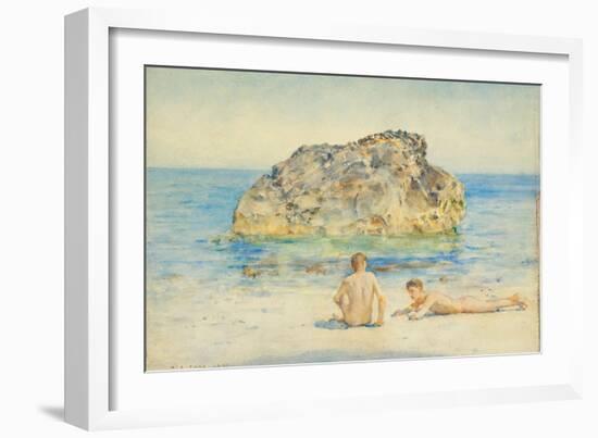 The Sunbathers, 1921-Henry Scott Tuke-Framed Giclee Print