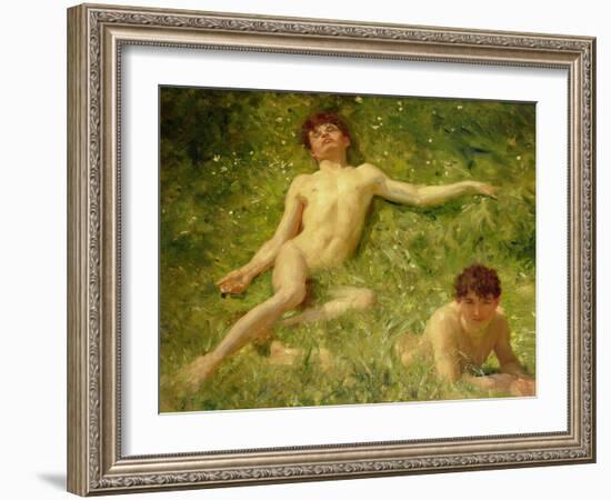 The Sunbathers-Henry Scott Tuke-Framed Giclee Print