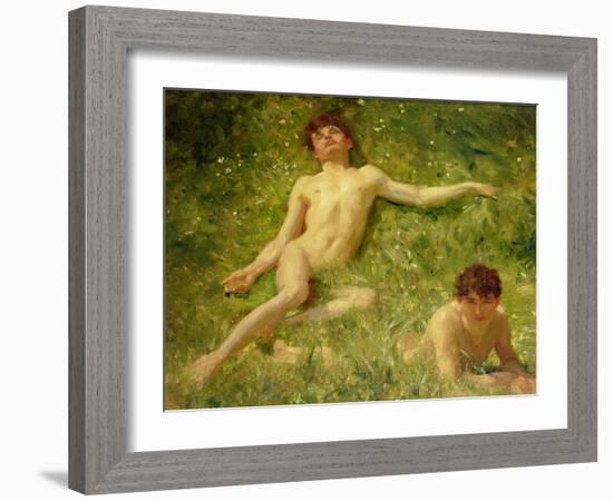 The Sunbathers-Henry Scott Tuke-Framed Giclee Print