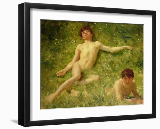 The Sunbathers-Henry Scott Tuke-Framed Giclee Print