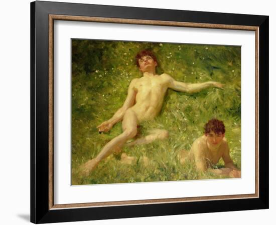 The Sunbathers-Henry Scott Tuke-Framed Giclee Print