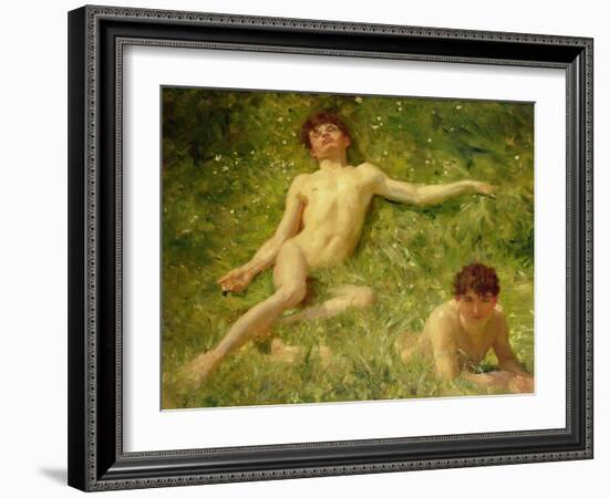 The Sunbathers-Henry Scott Tuke-Framed Giclee Print