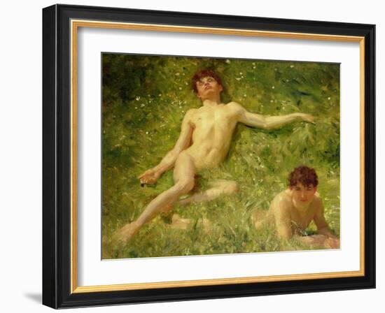 The Sunbathers-Henry Scott Tuke-Framed Giclee Print