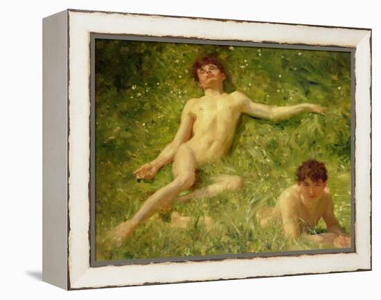 The Sunbathers-Henry Scott Tuke-Framed Premier Image Canvas