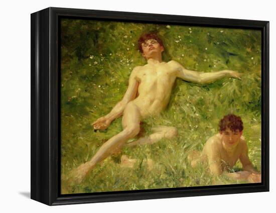 The Sunbathers-Henry Scott Tuke-Framed Premier Image Canvas