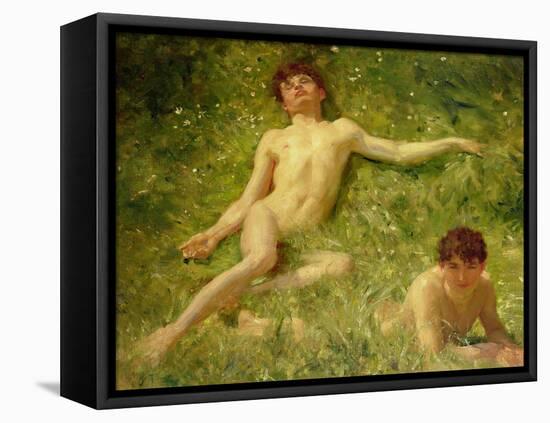 The Sunbathers-Henry Scott Tuke-Framed Premier Image Canvas