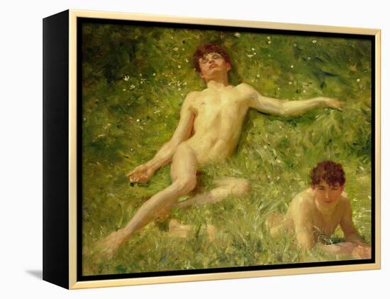 The Sunbathers-Henry Scott Tuke-Framed Premier Image Canvas