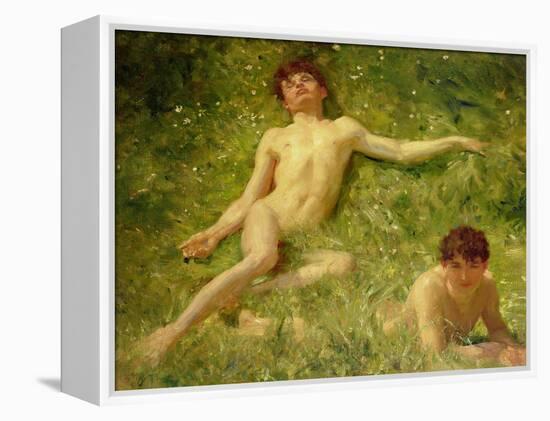 The Sunbathers-Henry Scott Tuke-Framed Premier Image Canvas