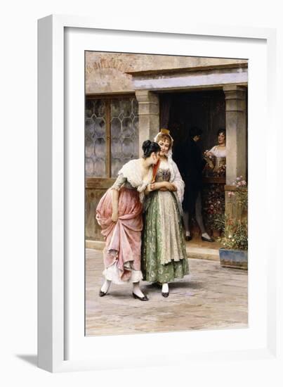 The Sunday Bouquet, 1893-Eugen Von Blaas-Framed Giclee Print