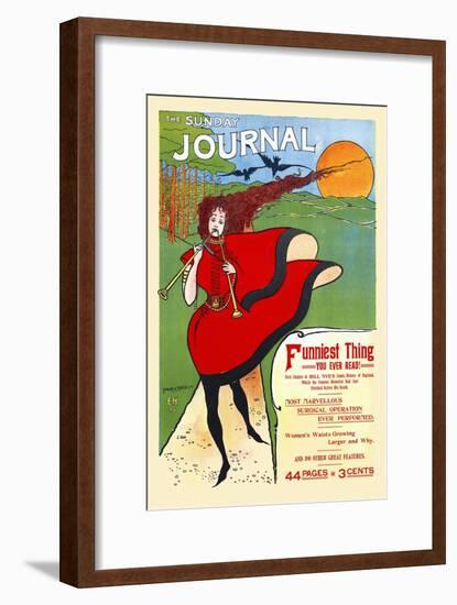 The Sunday Journal, Funniest Thing You'll Ever Read!-Ernest Haskell-Framed Art Print