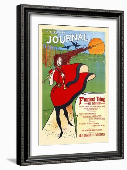 The Sunday Journal, Funniest Thing You'll Ever Read!-Ernest Haskell-Framed Art Print