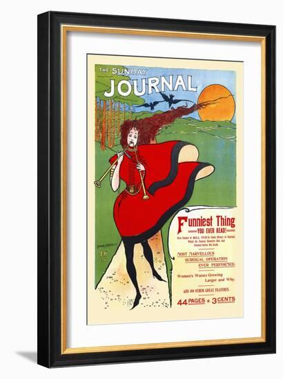 The Sunday Journal, Funniest Thing You'll Ever Read!-Ernest Haskell-Framed Art Print