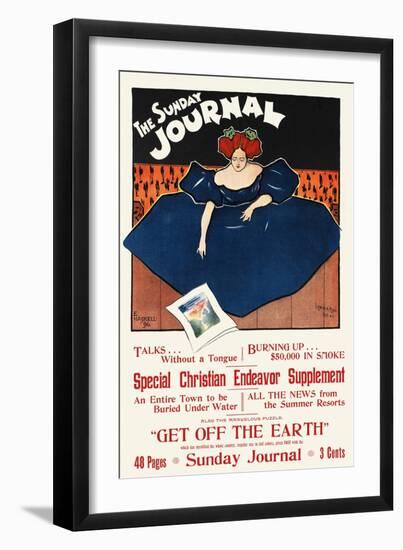 The Sunday Journal-Ernest Haskell-Framed Art Print