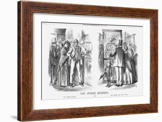 The Sunday Question, 1869-John Tenniel-Framed Giclee Print