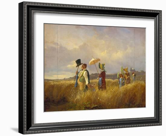 The Sunday Stroll, 1841-Carl Spitzweg-Framed Giclee Print