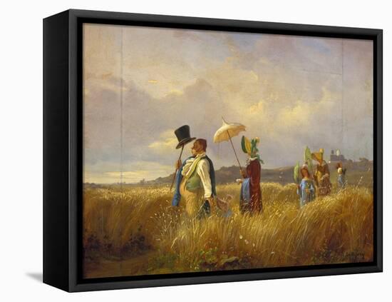 The Sunday Stroll, 1841-Carl Spitzweg-Framed Premier Image Canvas