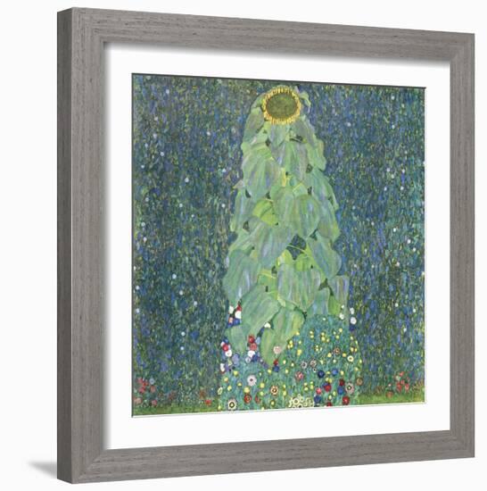 The Sunflower, c. 1906-1907-Gustav Klimt-Framed Art Print