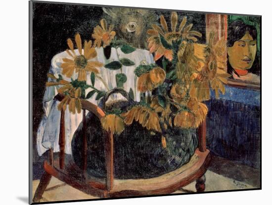The Sunflowers, 1901-Paul Gauguin-Mounted Giclee Print