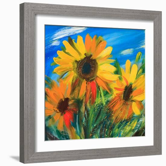 The Sunflowers-balaikin2009-Framed Art Print