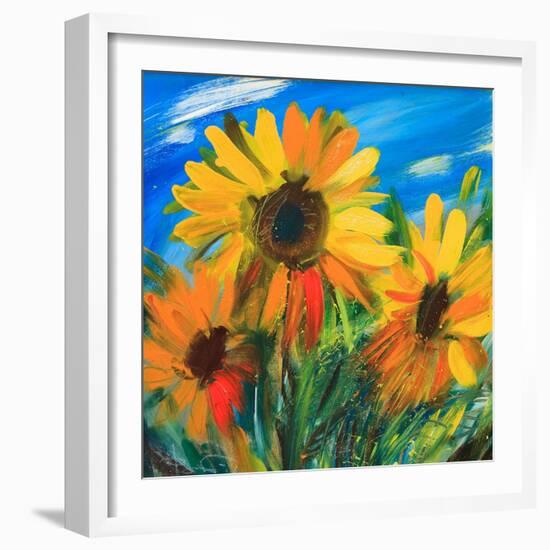 The Sunflowers-balaikin2009-Framed Art Print