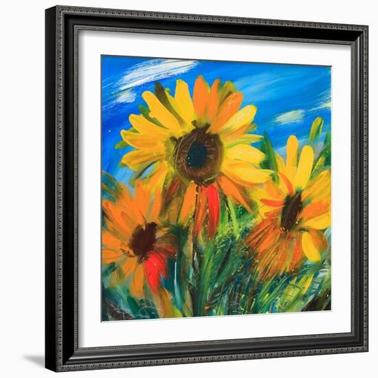 The Sunflowers-balaikin2009-Framed Art Print