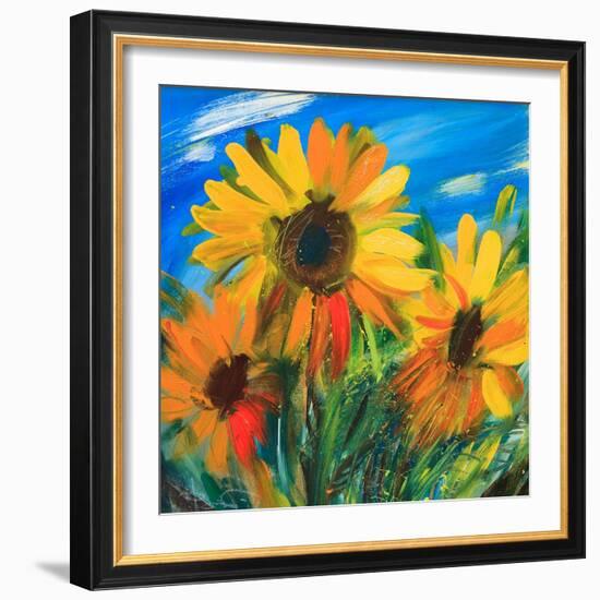 The Sunflowers-balaikin2009-Framed Art Print